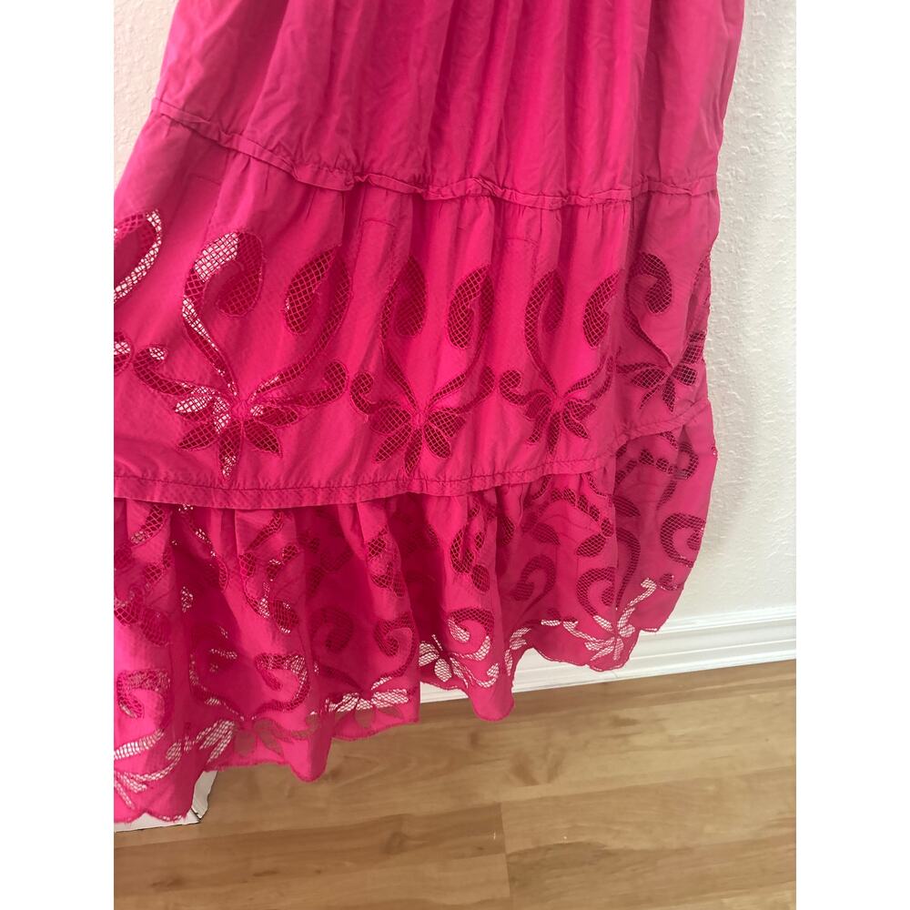 Anthropologie $249 Medium Somerset Cut Out Cottagecore Summer Flowy Maxi Dress - Picture 7 of 12